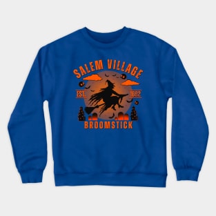 Salem Witch Village Classic Spooky Halloween Theme Crewneck Sweatshirt